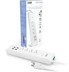 Feit Electric 4-Outlet Smart Wi-Fi Power Strip with 5' Cord