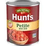 Hunts Tomatoes, Petite Diced - 28 oz