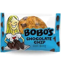 Bobo&#039;s Oat Bars Gluten Free; Vegan Chocolate Chip Bites, 0.41 LB - Case of 6