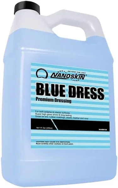 Nanoskin BLUE DRESS Premium Dressing 16 Oz. - Sprayable Interior & Exterior Dressing for Car Detailing | Works on Tire, Vinyl, Rubber, Plastic & Trim | Safe for Cars, Trucks, Motorcycles, RVs & More