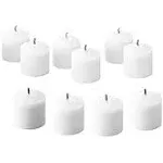 10 Hour Burn Time Unscented White Votive Candles - for Birthdays, Baby Shower...