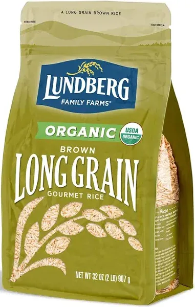 Lundberg Organic Brown Long Grain Rice 32 Oz.