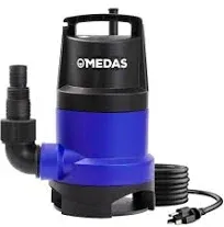 Medas 1HP 3434 GPH Submersible Clean/Dirty Water Pump Portable Utility Pump