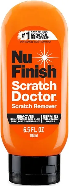 Nu Finish Scratch Doctor 6.5 FL OZ Removes Scratches, Scuffs, &amp; Swirls LOT OF 2