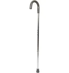 Patterson Medical Supply Round Handle Cane Days® Standard Aluminum / Vinyl 30 to 39 Inch Gray / Silver - M-1118830-3527 - Each