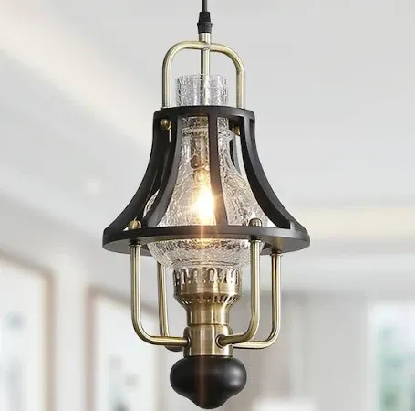 Farmhouse Chandelier Modern Hanging Light, Vintage Rustic Pendant Lights Fixt...