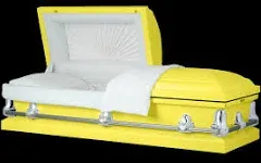 Orion Series Light Blue Steel Casket with Light Blue Interior