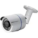 Night Watch Security 1 Pack Analog HD 1080p Wired Bullet Camera (White, Camera Only, Compatible with Night Owl DVRs)