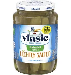 Vlasic Lightly Salted Kosher Dill Pickle Spears