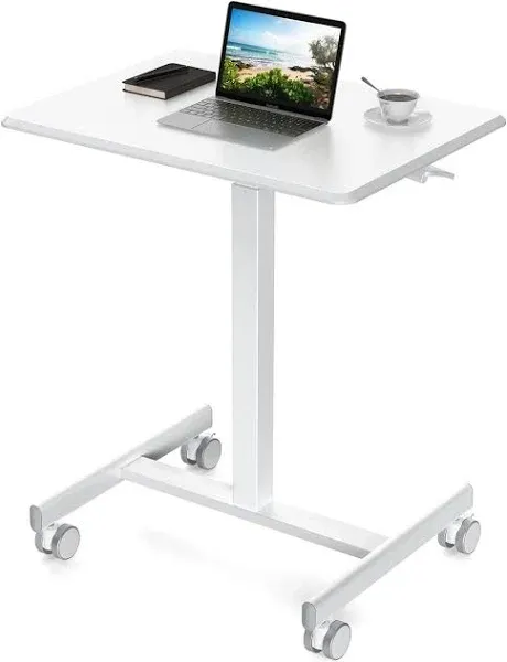 Sweetcrispy Small Mobile Rolling Standing Desk