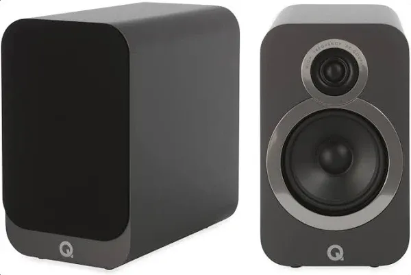 Q ACOUSTICS Q 3020i PAIR OF BOOKSHELF WALNUT SPEAKERS NEW