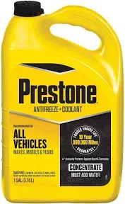 Prestone All Vehicles 10yr/300k mile, Antifreeze+Coo<wbr/>lant, Concentrate, 1 Gallon