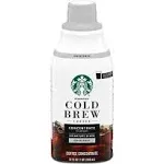 Starbucks Coffee Concentrate, Cold Brew, Signature Black, Sweetened - 32 fl oz