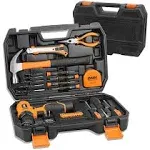 DNA Motoring Orange 27 Pcs 12V 1300mAh Lithium Cordless Drill & Home Hand Repair Kit Combination Tool Set, Model: TOOLS-00016