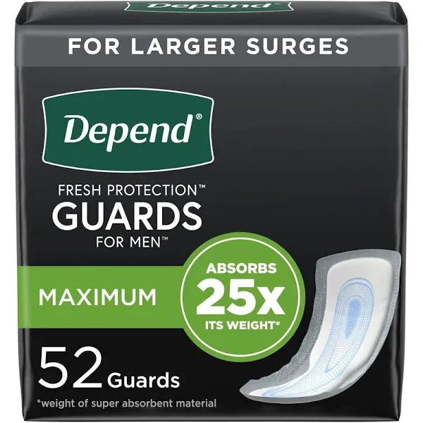 Depend for Men Incontinence Guards