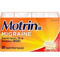 Motrin IB Migraine Liquid Filled Caps