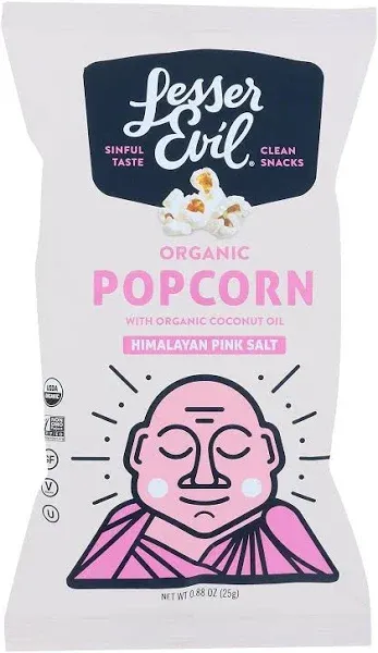 LesserEvil Himalayan Pink Salt Organic Popcorn