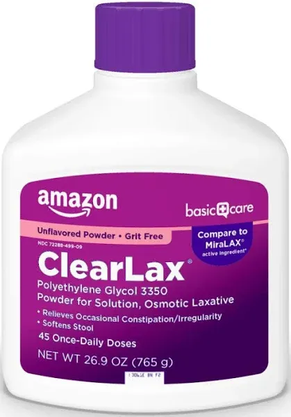 Basic Care ClearLax Polyethylene Glycol 3350