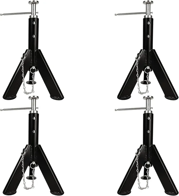 Telescopic RV Jack, Set of 2 | Adjusts from 16-inches to 30-inches | Featues a 6,000 lb. Load Capacity (48864)