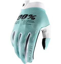 100% iTrack Gloves - Aqua | Small