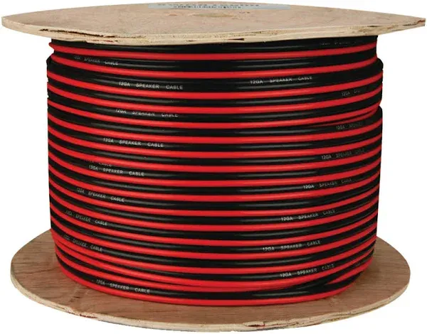 Install Bay SWRB16-500 Red/Black Paired Primary Speaker Wire 500ft Coil (16ga)