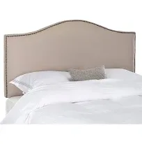 Safavieh Connie Taupe Twin Linen Upholstered Headboard Lowes.com