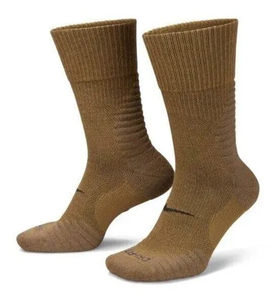 Nike OUTDOOR WOOL BLEND CUSHIONED CREW SOCKS 1 PAIR SIZE MEN 8-12 / WMN 10-13