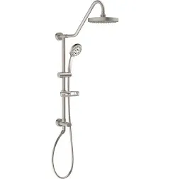 Showerspas 1011-III-BN Kauai III Shower System with 8&#034; Rain Showerhead, 5-Functi