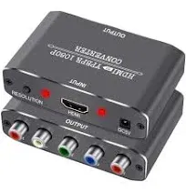 HDMI to Component Vedio Converter,Muos<wbr/>u HDMI to Ypbpr Scaler HDMI Input to Co...