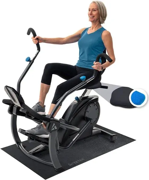 Teeter FreeStep Recumbent Cross Trainer Stepper, Zero-Impact Exercise Bike Alternative w/Patented Physical Therapy Stride, Up to 350lb, Free App w/Trainer Workouts (LT3(2024))