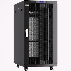 22U 32 Inch Depth Server Rack Cabinet Network It Enclosure Vented Mesh Doors 