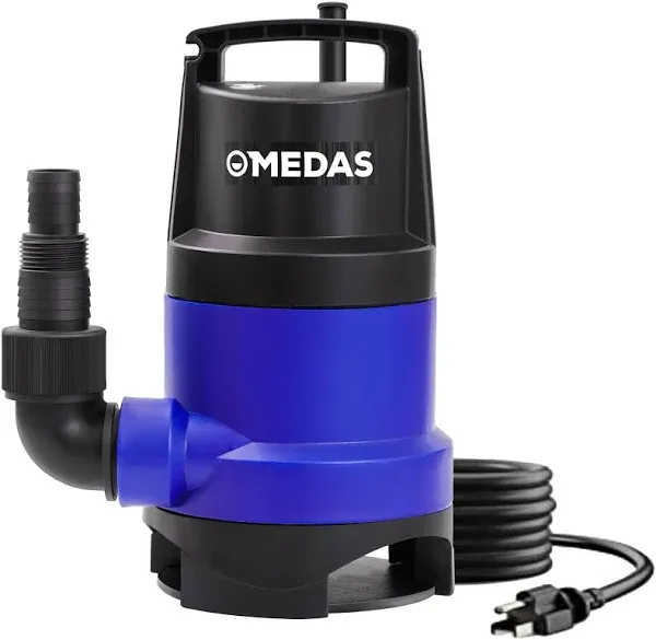 1HP 3434 GPH Sump Pump Submersible Clean/Dirty Water Pump Portable Utility Pump