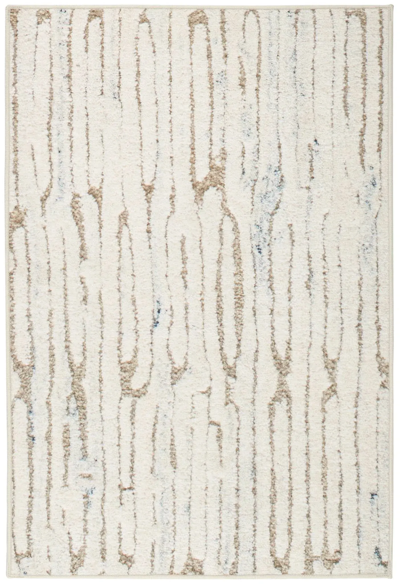 Dash & Albert x Marie Flanigan Malone Oatmeal Machine Washable Rug, Runner-2.5 X 8 Feet, Neutral Graphic Pattern