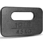 Yes4all Cast Iron Ruck Weight, Weighted Plate for Rucking, Swings, Squat, Strength Training - Multiple Weights: 10lb to 45lb