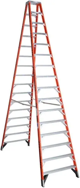 Louisville 16' Fiberglass Twin Stepladder FM1416HD