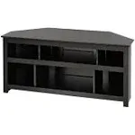 Prepac Vasari Corner TV Stand, Black, Furniture