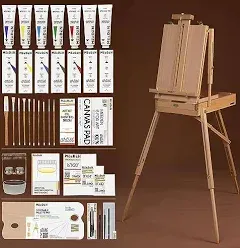 MEEDEN Oil Painting Set with French Easel