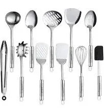 maphyton cooking utensil set 11 pcs stainless steel kitchen utensil set