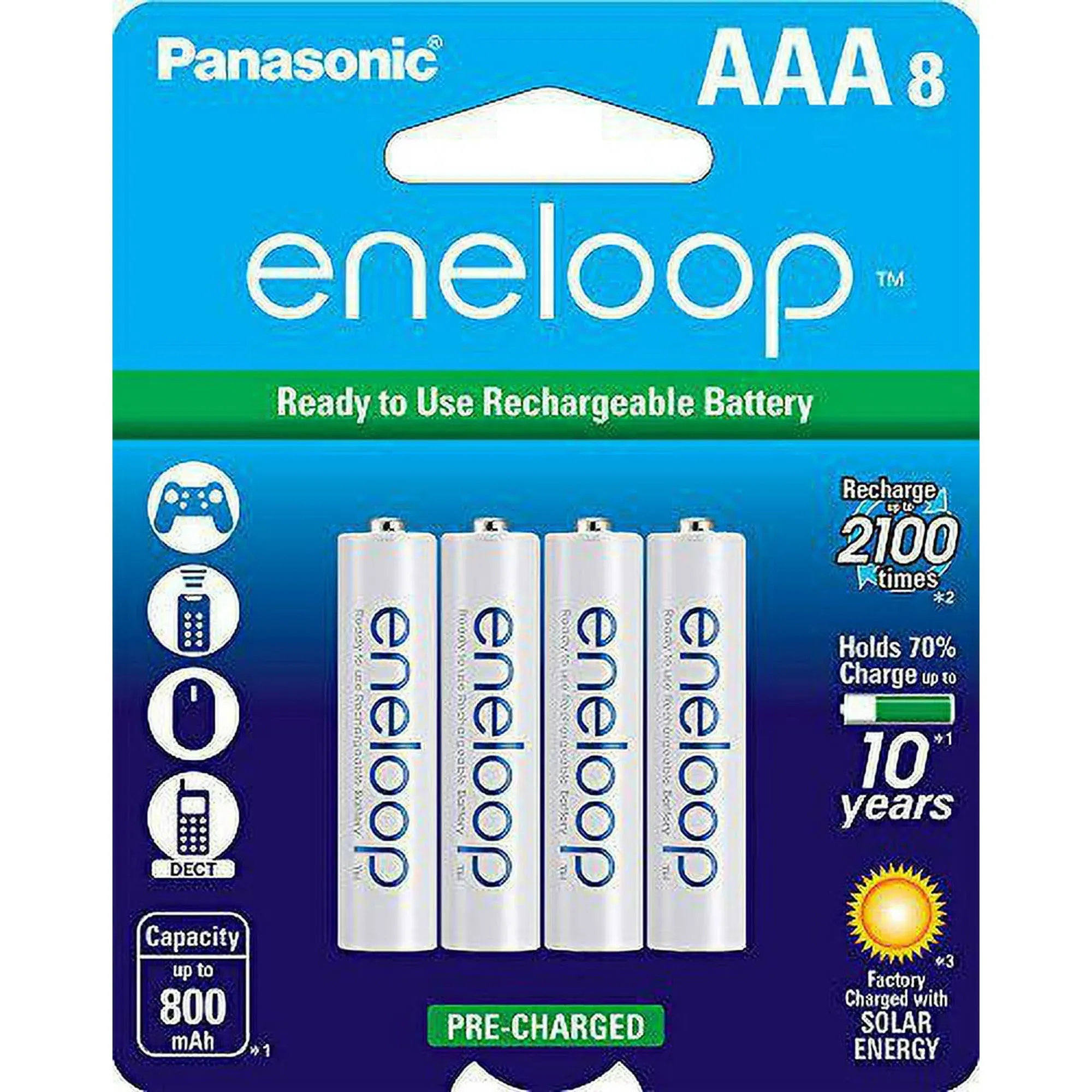 Panasonic Eneloop AAA 800mah Rechargeable Batteries