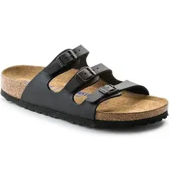 Birkenstock Florida Soft Footbed Birkibuc - Mocca, Size 39 EU/L:8 M:6 0053881