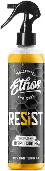 Ethos Handcrafted Car Care Resist Graphene Spray Coating UV Ceramic Coating for Cars Advanced 2-in-1 Hybrid Formula for Incredibly Slick