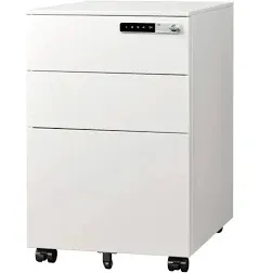 DEVAISE 3-Drawer Mobile File Cabinet with Smart Lock