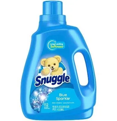 Blue Sparkle Snuggle Liquid Fabric Softener