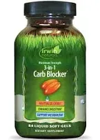 Irwin Naturals Maximum Strength 3-in-1 Carb Blocker 84 Count