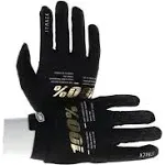 100% iTrack Gloves (Medium, Black)