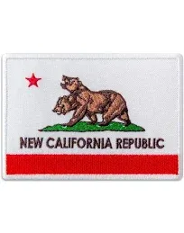 Fallout Patch New California Republic Flag Embroidered Patches Iron On