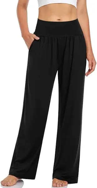 UEU Women's Casual Loose Wide Leg Cozy Pants