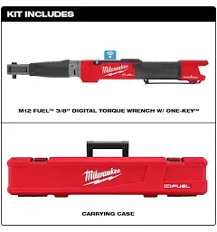 M12 FUEL 3/8 Digitial Torque Wrench w/ ONE-KEY MLW2465-20 Brand New!