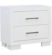 Jessica Nightstand with White Finish by Coaster Fine Furniture - Madison Seating