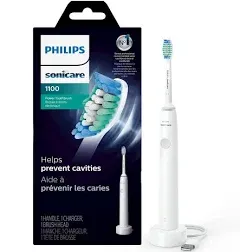 Philips Sonicare 1100 Power Toothbrush, Rechargeable Electric Toothbrush, White Grey HX3641/02